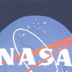 Hombre NASA Camisetas^Circle Logo Hombre Camiseta TMMTS007NVY