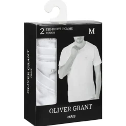 Hombre OLIVER GRANT® Multipacks|Ropa Interior^Hombre Camisetas interiores cuello redondo Pack de 2 blanco 39493033