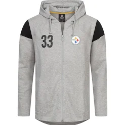 Fanatics Fútbol Americano^Pittsburgh Steelers NFL Hombre Sudadera con cremallera y capucha 2083MGRYFHEPST