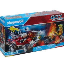 PLAYMOBIL Game & Fun^® Servicio de bomberos con coche de bomberos 70864