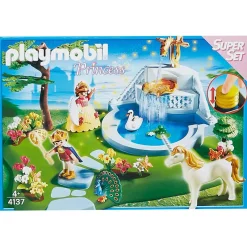 PLAYMOBIL Game & Fun^® SuperSet Parque del castillo de cuento de hadas 4137