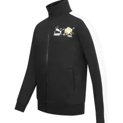 Hombre PUMA Colabos|Chaquetas^x SPONGEBOB T7 Track Hombre Chaqueta 538961-01