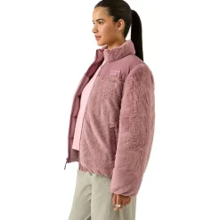 Mujer Reebok Chaquetas^2 in 1 Puffer reversible Mujer Chaquetón RBO21100-Rosa polvoriento