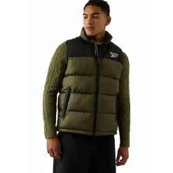 Hombre Reebok Chaquetas^Heavyweight Puffer Hombre Chaleco RBO14920-Oliva