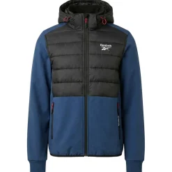 Hombre Reebok Outdoor|Chaquetas^Mixed Hybrid Hombre Chaqueta de trekking RBO15620-Batik-Azul