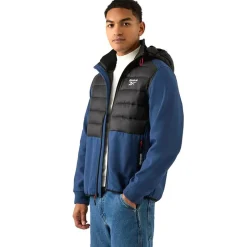 Hombre Reebok Outdoor|Chaquetas^Mixed Hybrid Hombre Chaqueta de trekking RBO15620-Batik-Azul