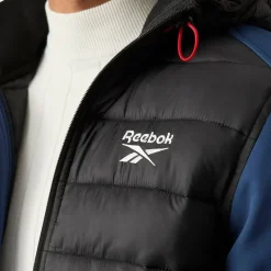 Hombre Reebok Outdoor|Chaquetas^Mixed Hybrid Hombre Chaqueta de trekking RBO15620-Batik-Azul