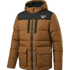 Hombre Reebok Chaquetas^Parka Puffer Hombre Chaquetón RBO14970-Madera