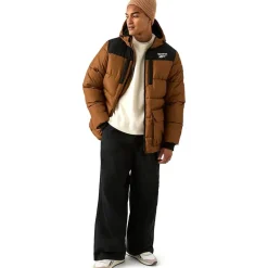 Hombre Reebok Chaquetas^Parka Puffer Hombre Chaquetón RBO14970-Madera
