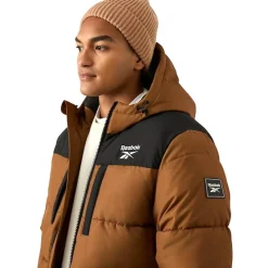 Hombre Reebok Chaquetas^Parka Puffer Hombre Chaquetón RBO14970-Madera