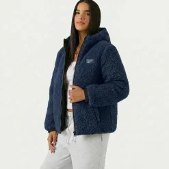 Mujer Reebok Chaquetas^Puffer Mujer Reversible Chaquetón RBO21030-Verde cazador