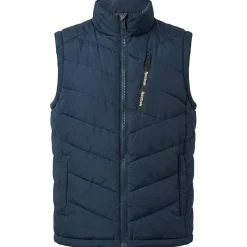Hombre Reebok Chaquetas^Puffer Vest 2-in-1 Hombre Reversible Chaleco RBO15720-Batik-Azul