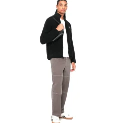 Hombre Reebok Chaquetas^Sherpa Jacket Hombre Chaqueta de forro polar RBO15220-Negro