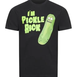 Lizenz Héroes De La Infancia^RICK Y MORTY I`M PICKLE RICK Hombre Camiseta POMTS198BLK