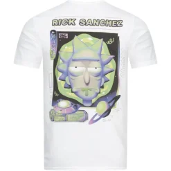 Lizenz Héroes De La Infancia^RICK Y MORTY Rick Sánchez Hombre Camiseta CDMTS249WHT