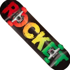 Rocket Skateboards Skateboarding^Rocket Rasta Fade 8" Skateboard RKT-COM-1535