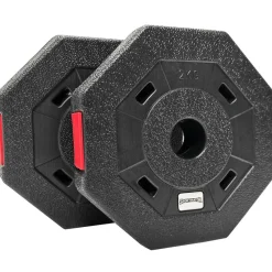 SPORTINATOR Deportes De Fuerza|Accesorios De Fitness^Discos de parachoques de 2 kg Discos de pesas para fitness Set de 2