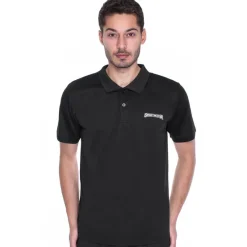 SPORTINATOR Ropa De Fitness^Essentials Hombre Polo de entrenamiento negro
