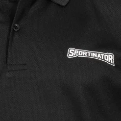 SPORTINATOR Ropa De Fitness^Essentials Hombre Polo de entrenamiento negro