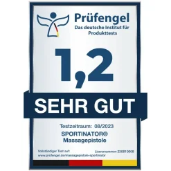 SPORTINATOR Voleibol|Tenis^"Level Up" Pistola de masaje incluidos accesorios gris