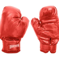 SPORTINATOR Boxeo^Pelota de boxeo soporte de boxeo entrenador de boxeo de pie incluye pera de boxeo y guantes de boxeo rojo