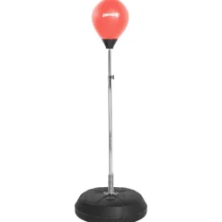 SPORTINATOR Boxeo^Pelota de boxeo soporte de boxeo entrenador de boxeo de pie incluye pera de boxeo y guantes de boxeo rojo