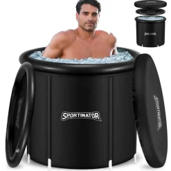SPORTINATOR Natación|Deportes De Fuerza^"Regenerate" Barril de baño de hielo Ø 80 cm 400 litros