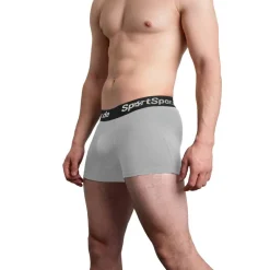 Hombre SportSpar Multipacks|Ropa Interior^.de Hombre "Double Sparbuchse" Calzoncillos bóxer Pack de 2 gris