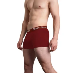 Hombre SportSpar Multipacks|Ropa Interior^.de Hombre "Double Sparbuchse" Calzoncillos bóxer Pack de 2 vino tinto