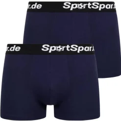 Hombre SportSpar Multipacks|Ropa Interior^.de Hombre "Double Sparbuchse" Calzoncillos bóxer Pack de 2 azul