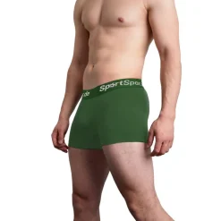 Hombre SportSpar Multipacks|Ropa Interior^.de Hombre "Double Sparbuchse" Calzoncillos bóxer Pack de 2 verde