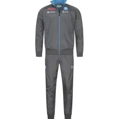 Emporio Armani Tienda Para Aficionados^SSC Neapel EA7 Hombre Chándal de presentación gris EASSCN23R15-MAGNETO