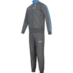 Emporio Armani Tienda Para Aficionados^SSC Neapel EA7 Hombre Chándal de presentación gris EASSCN23R15-MAGNETO