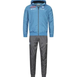 Emporio Armani Tienda Para Aficionados^SSC Neapel EA7 Hombre Con capucha Chándal de presentación azul EASSCN23R08-AZZURRO
