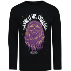 Hombre Lizenz Camisetas^STAR WARS Ríete Hombre Camiseta de manga larga FCMLT081BLK