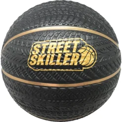 STREETSKILLER Basketball|Game & Fun^"Ultimate Grip" Balón de baloncesto negro/dorado