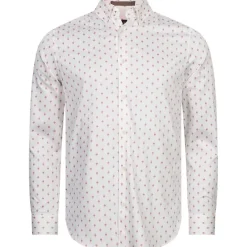 Hombre TED BAKER Camisas Y Polos^Ardea Dot Hombre Camisa de manga larga 272171-BLANCO