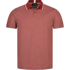 Hombre TED BAKER Camisas Y Polos^Mini Jacquard Stitch Hombre Polo 261464-DK-ROJO