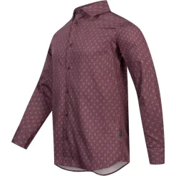 Hombre TED BAKER Camisas Y Polos^Pavia Star Geo Print Hombre Camisa de manga larga 272176-MARRÓN