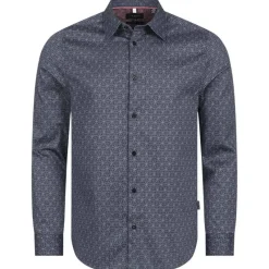 Hombre TED BAKER Camisas Y Polos^Pavia Star Geo Print Hombre Camisa de manga larga 272176-MARINA