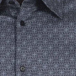 Hombre TED BAKER Camisas Y Polos^Pavia Star Geo Print Hombre Camisa de manga larga 272176-MARINA