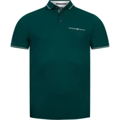 Hombre TED BAKER Camisas Y Polos^Tortila Stripe Collar Hombre Polo 242808-DK-GREEN