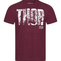 Hombre Lizenz Héroes De La Infancia|Camisetas^THOR MARVEL Texto Hombre Camiseta FBMTS312GAR