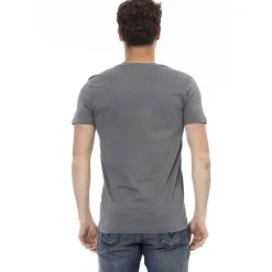 Hombre TRUSSARDI Action Camisetas^Hombre Conqueror Camiseta con cuello de pico Gris 2AT108002