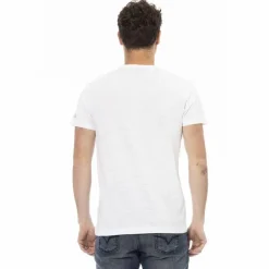 Hombre TRUSSARDI Action Camisetas^Hombre cuello redondo Conqueror Camiseta Blanco 2AT08F001