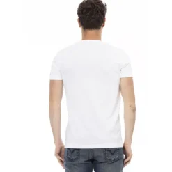 Hombre TRUSSARDI Action Camisetas^Hombre Conqueror Camiseta con cuello de pico Blanco 2AT108001