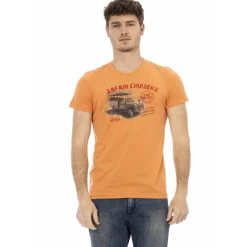 Hombre TRUSSARDI Action Camisetas^Hombre Safari Cruisers Camiseta Naranja 2AT02B083