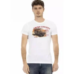 Hombre TRUSSARDI Action Camisetas^Hombre Safari Cruisers Camiseta Blanco 2AT02B001
