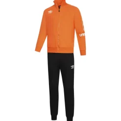 Hombre Umbro Chándales|Equipaciones^Premium Hombre Chándal 30086S-Ocre oscuro-Negro