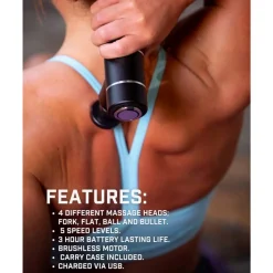 Urban Fitness Running|Deportes De Fuerza^Mini Pistola de masaje UFA623